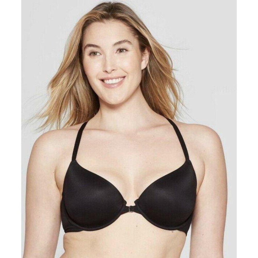 ACE LIGHTLY LINED DEMI RACERBACK BRA AUDEN TARGET BLACK 32D NEW W/TAGS! 41